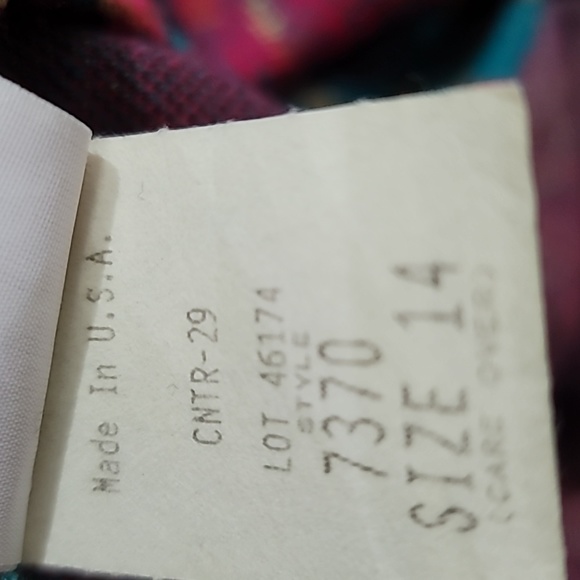 GRAFF CALIFORNIAWEAR Vintage Floral Open Front Cardigan Size 14 - Picture 5 of 6